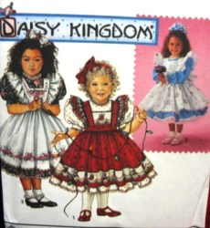 8318 DK RUFFLE SS-LS DRESS, PETTICOAT, PINAFORE PATTERN 2-4,5-6X